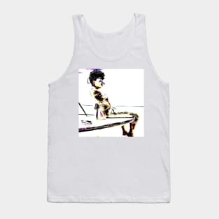 Tatoo babe sunbath Tank Top